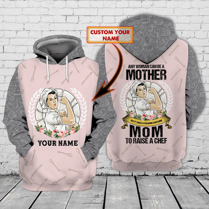 Personalized Mom To Raise A Chef Apparel