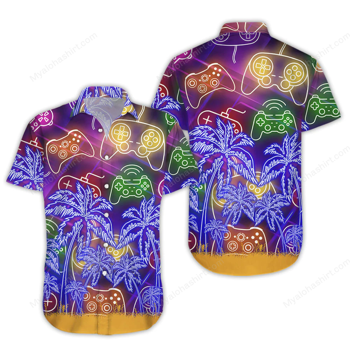 Video Game Hawaiian Shirt, Game Apparel