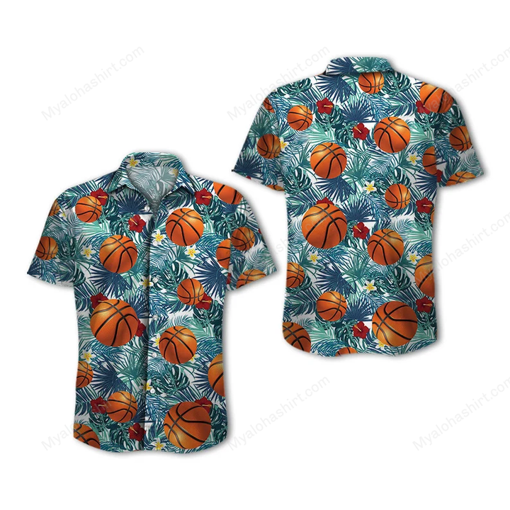 Basketball Tropical Hawaiian Shirt