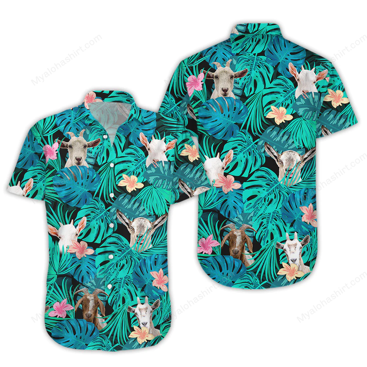 Goat Tropical Hawaiian Shirt