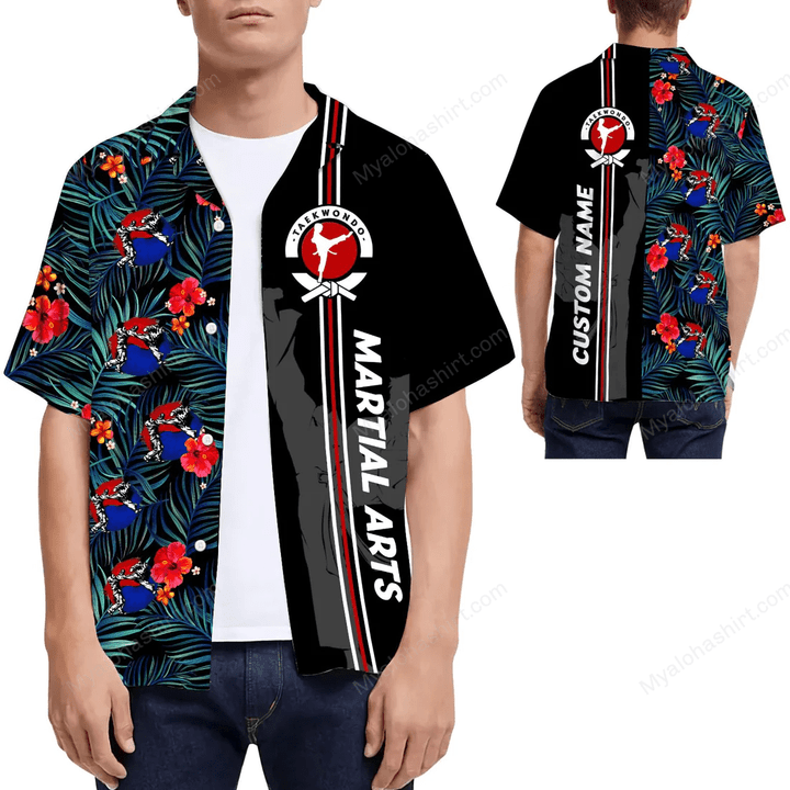 Personalized Taekwondo Hawaiian Shirt