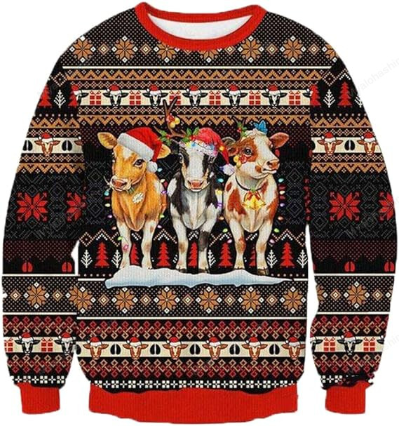 Cow Christmas Sweater Best Gift For Christmas