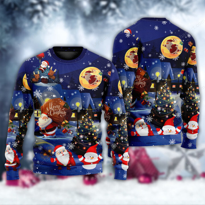 Christmas Love Santa And Gifts Sweater