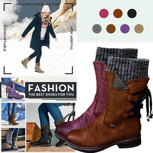 [#1 TRENDING WINTER 2021] *PREMIUM* Women's Winter Warm Back Lace Up Snow Boots