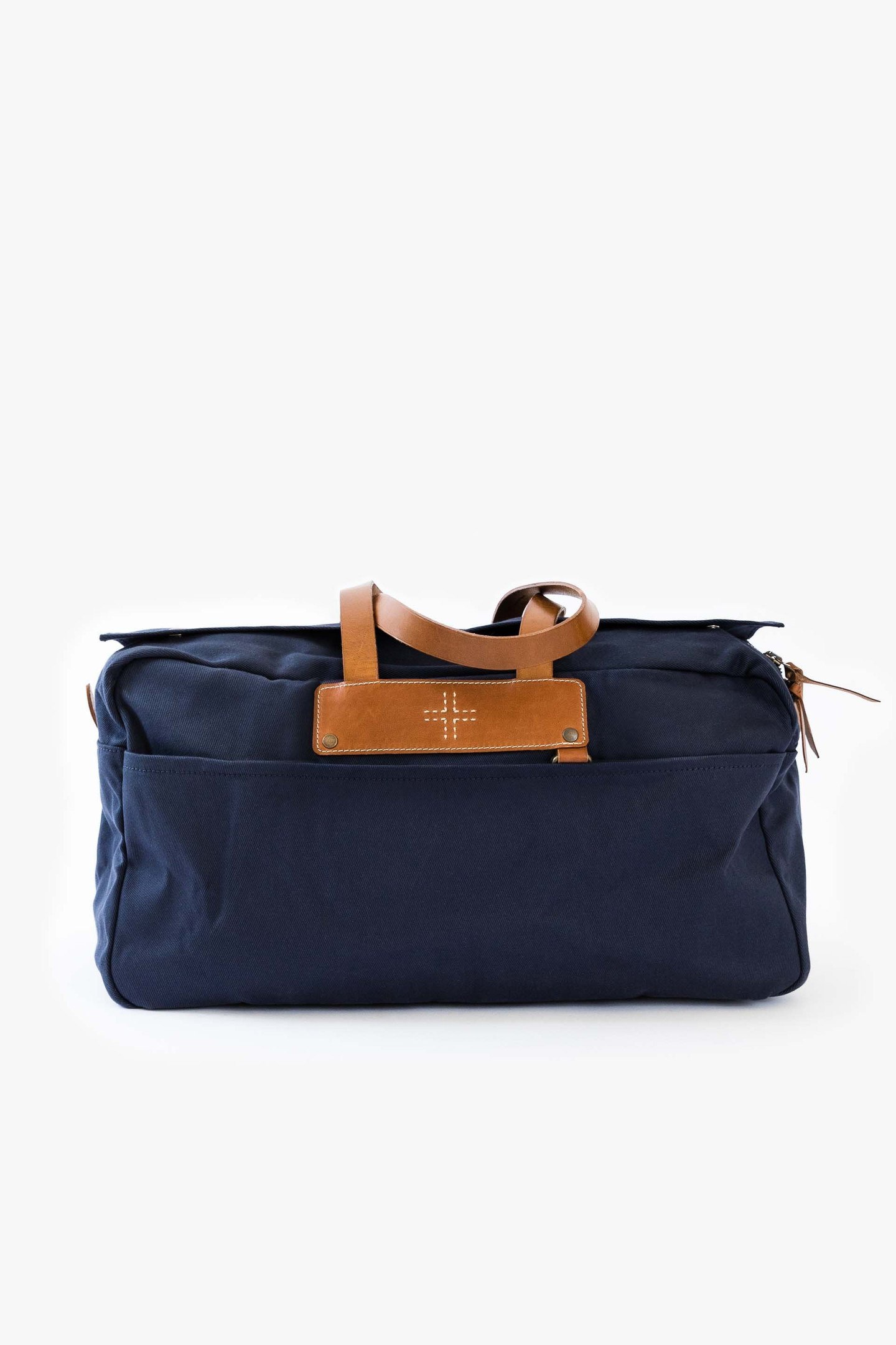 Blue Canvas Weekender Bag