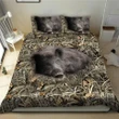 Boar Hunting Camo All Over Printed Bedding Set - 1