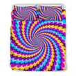 Spiral Colors Moving Optical Illusion Bedding Sets BDN270421