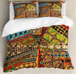 African Cotton Bed Sheets Spread Comforter Duvet Cover Bedding Sets MH03072936