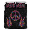 Hi Peace Symbols Hippie Bedding Sets MH03074514