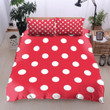 Polka Dot Red Pattern Bedding Sets MH03110144