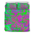Neon Green Pink Psychedelic Trippy Bedding Sets MH03117140