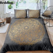 Gold Gray Mandala Bedding Sets MH03119719
