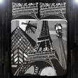 Gray Paris Eiffel Tower Bedding Sets MH03119818