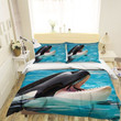 3d Whale Blue Pool Bedding Sets MH03121540