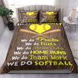 Softball In This Family Bedding Set MH03157504