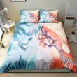 Fire Fox And Ice Fox Are Fighting Bedding Set MH03159425