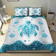 Turtle Blue Glitter Metal Bedding Set MH03159887