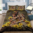 Black Couple Sunflower Bedding Set MH03159063