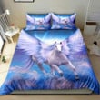 Unicorn Flying In Blue Sky Bedding Set MH03159695