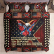Eagle With American And Confederate Flag Bedding Set MH03159795