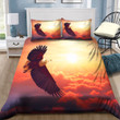 Fish Eagle Flying Above Color Clouds Bedding Set MH03159838