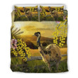 Australia Duvet Cover Set Emu And Golden Wattle Flower Bedding Set MH03162519