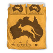 Australia Duvet Cover Set Kangaroo And Map Bedding Set MH03162531