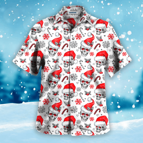 Christmas Skulls Hawaii Shirt