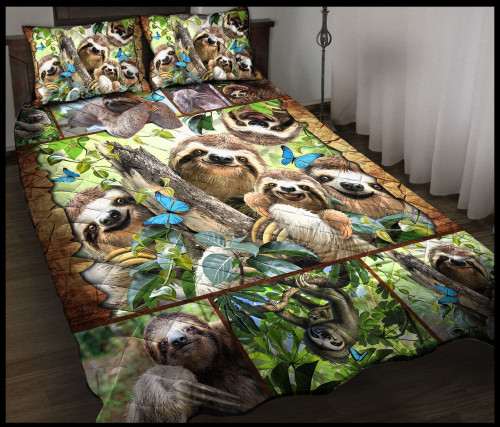 Happy Sloth Family Bedding Sets BDN270628
