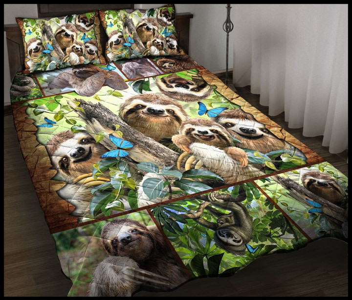 Happy Sloth Family Bedding Sets BDN270628