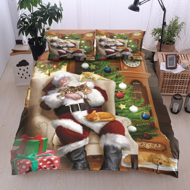 Santa Claus And Cats Bedding Sets MH03074741