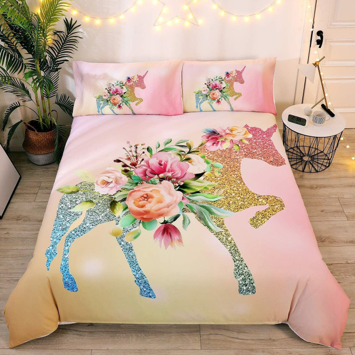 Floral Unicorn Bedding Sets MH03112454