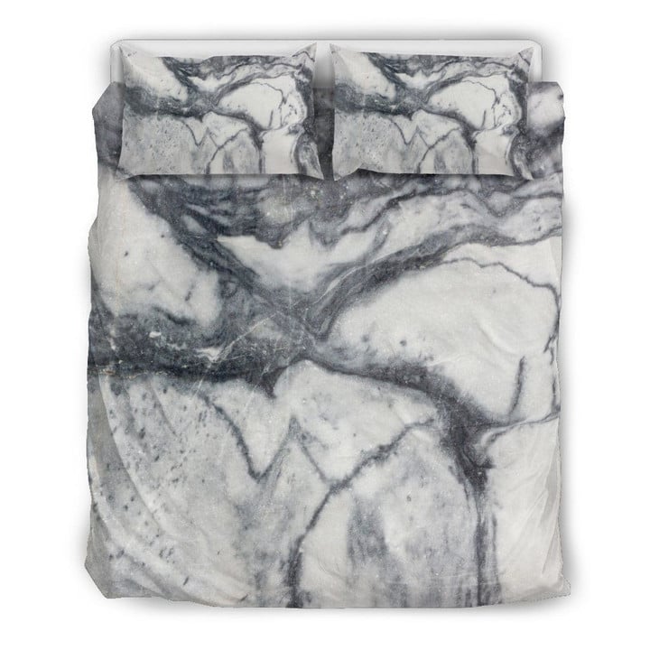 Dark Grey White Marble Bedding Sets MH03112618