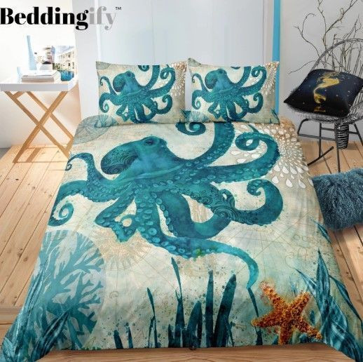 Green Octopus Bedding Sets MH03112579