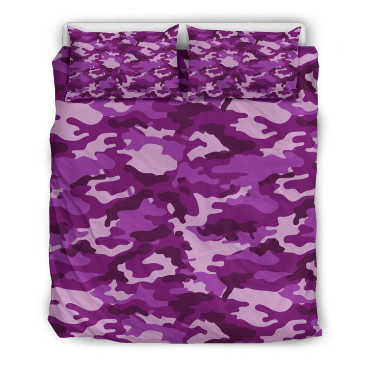Dark Purple Camouflage Bedding Sets MH03117895