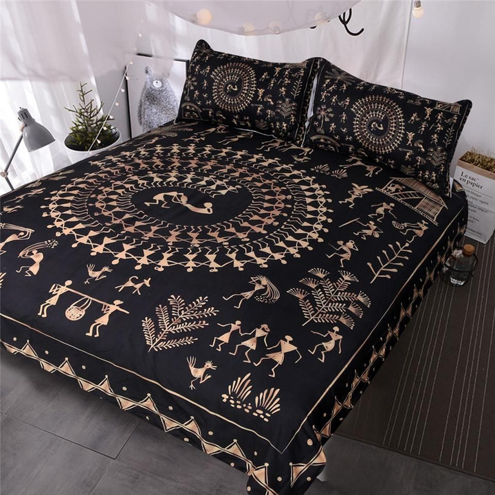 Egyptian Black and Gold Bedding Sets MH03119309