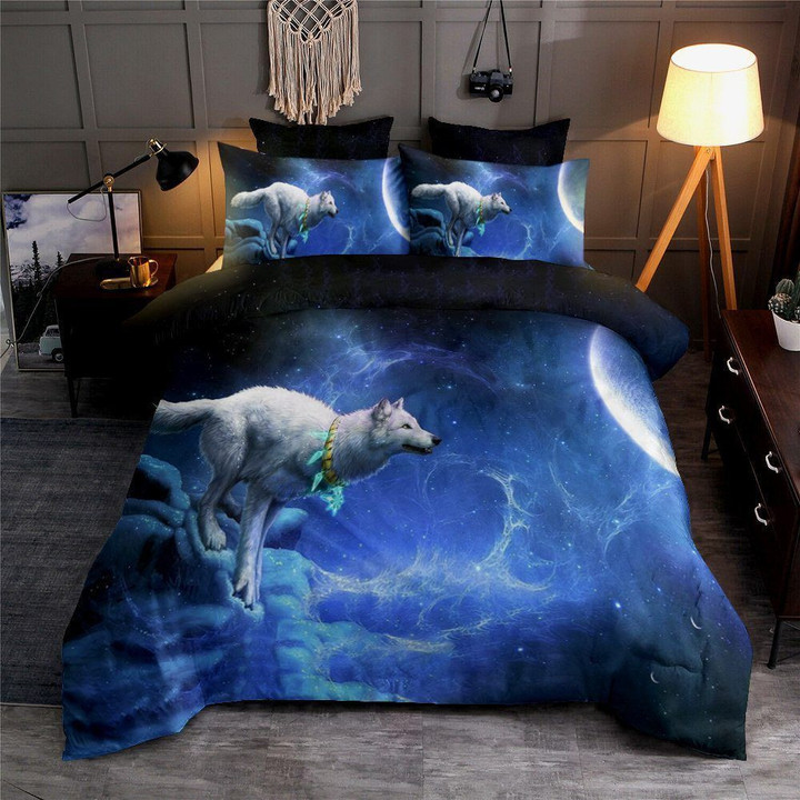 Wolf Cotton Bed Sheets Spread Comforter Duvet Cover Bedding Sets MH03119436