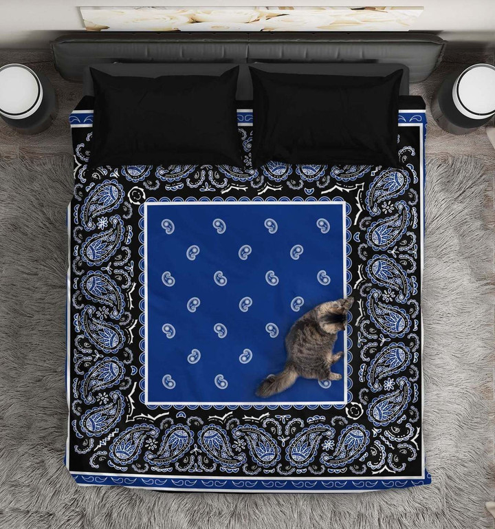 Classic Black And Blue Bedding Sets MH03119882