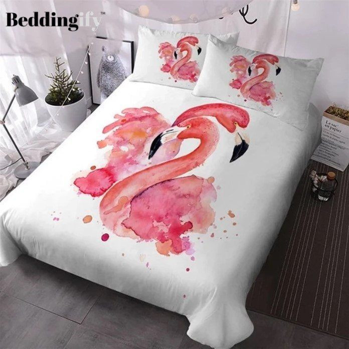 Pink Flamingo Romantic Bedding Sets MH03119425