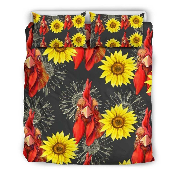 Chicken With Sunflower Bedding Sets MH03123535