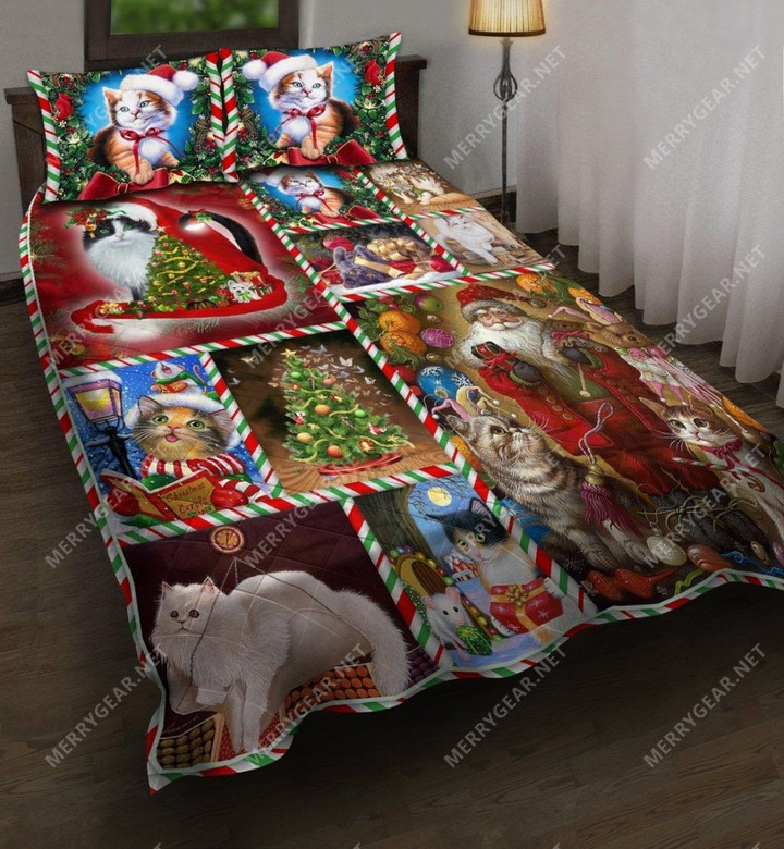Being Happy Cats Merry Christmas Bedding Set MH03143210