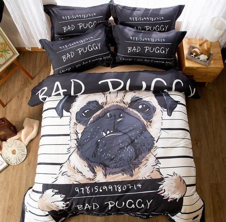 Pug Bad Boy Pug Bedding Set MH03147194