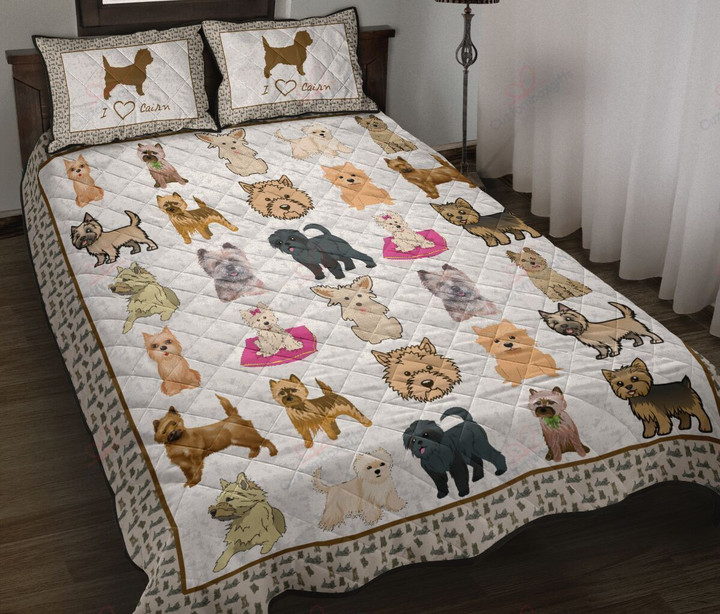 I Love Cairn Terrier Bedding Set MH03157756