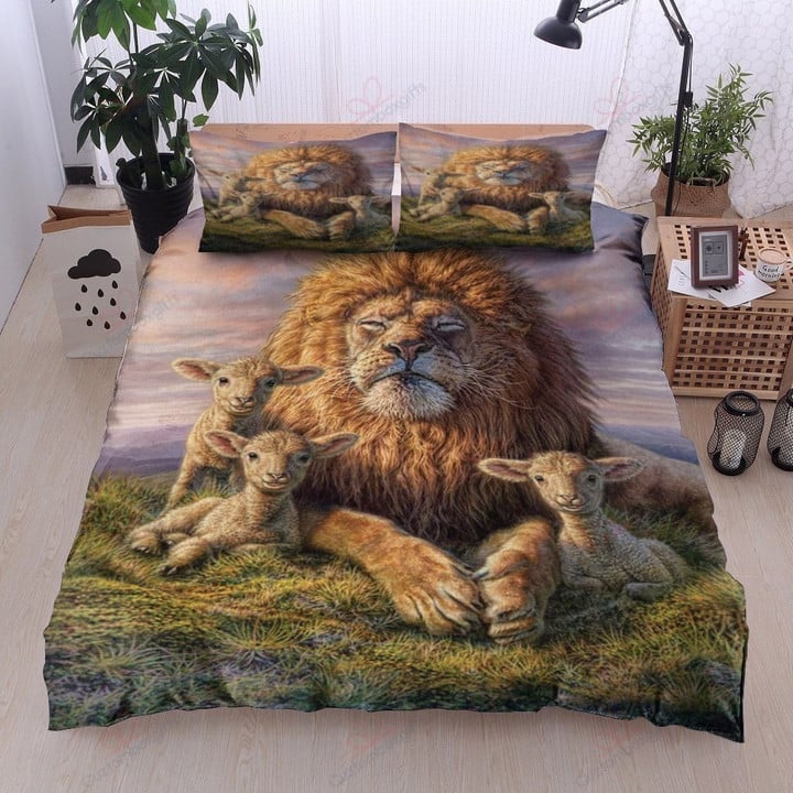 Lion And Lambs Bedding Set MH03157118