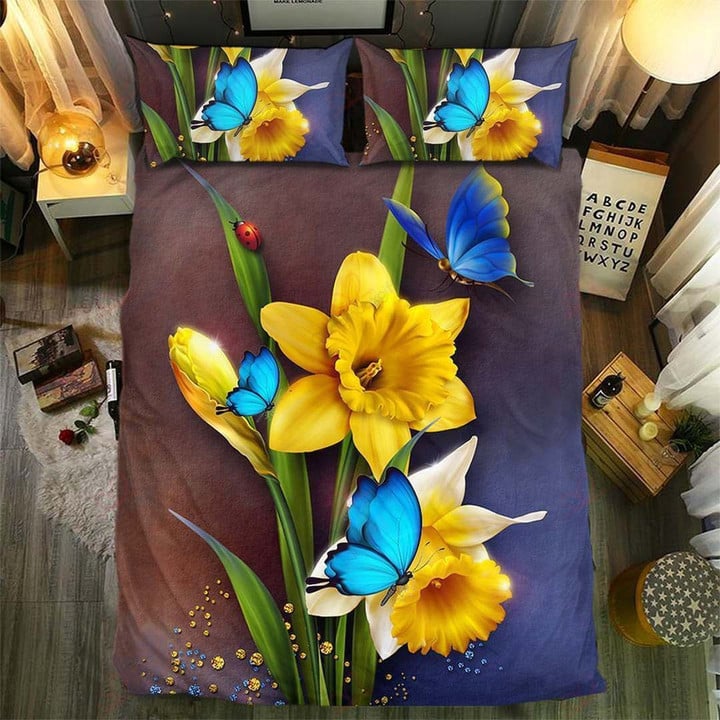 Butterfly And Flowers Bedding Set MH03157390