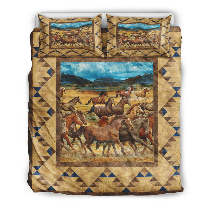 Native American Horse Bedding Set MH03157578