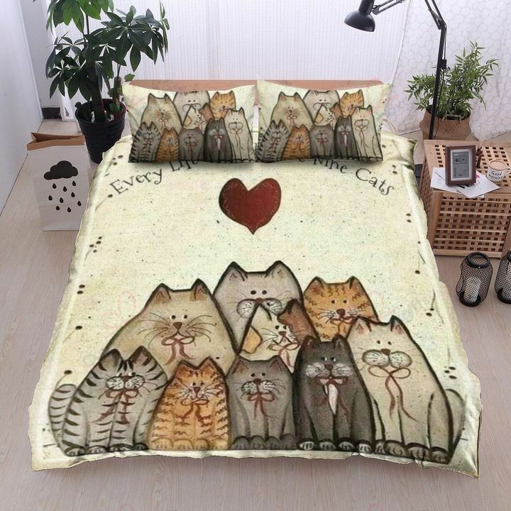 Love Cats Cute Bedding Set MH03157508