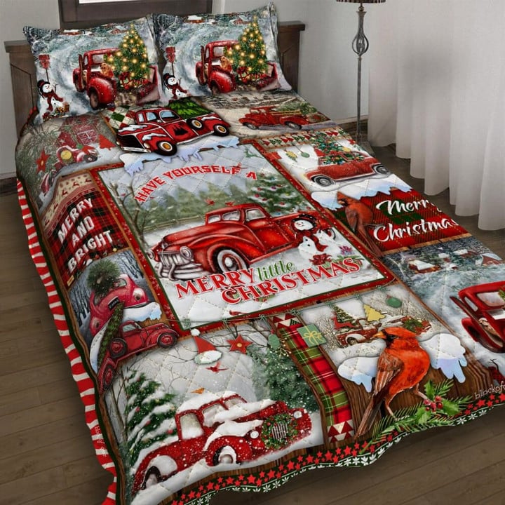 A Little Christmas Red Truck Bedding Set MH03157710