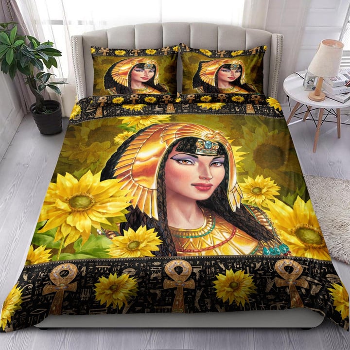 Egypt Girl And Sunflower Bedding Set MH03157524