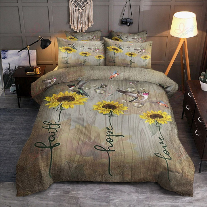 Sunflower Hummingbird Bedding Set MH03159252